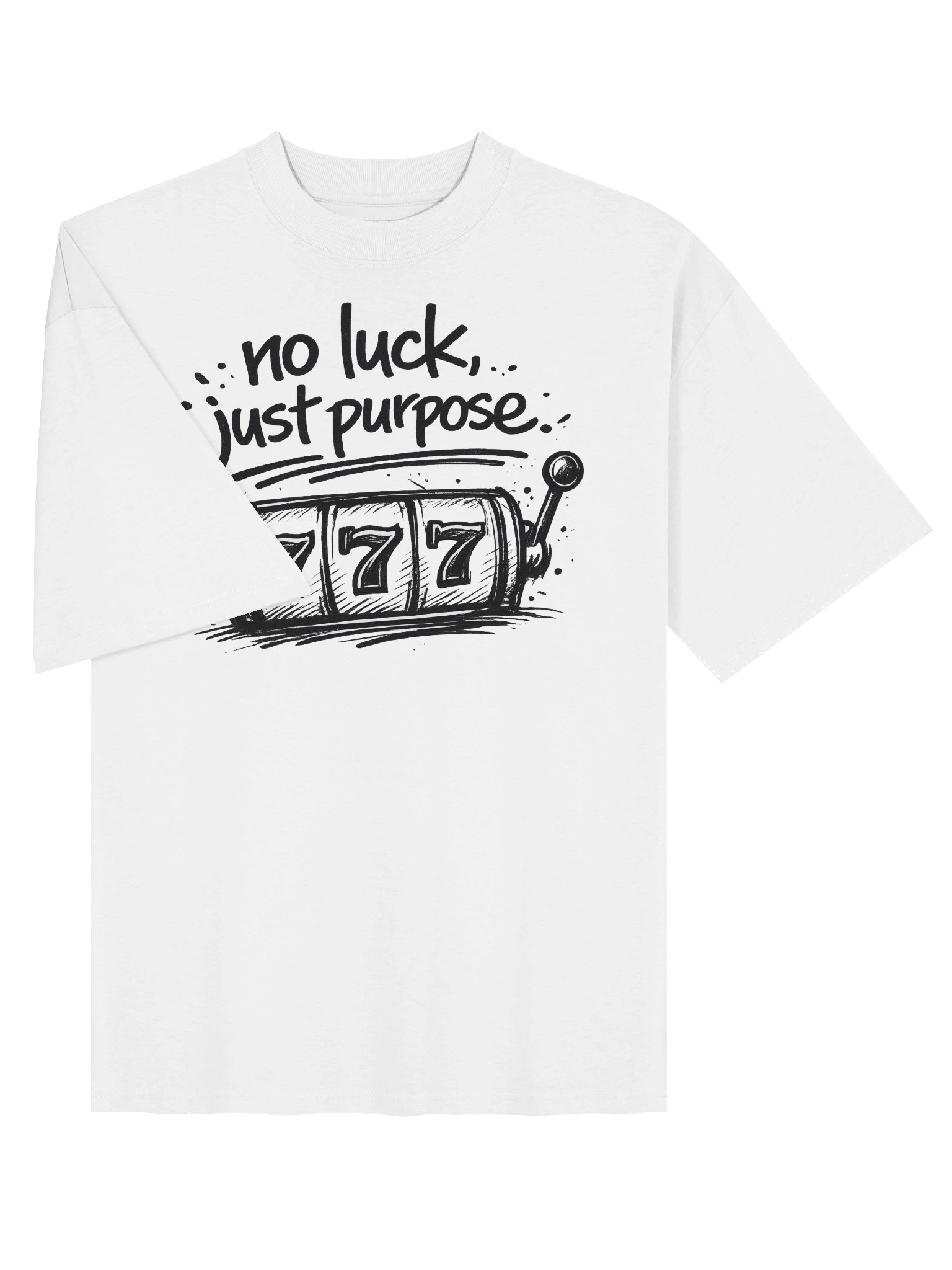 2P "No luck" Oversized Tee product image (8)