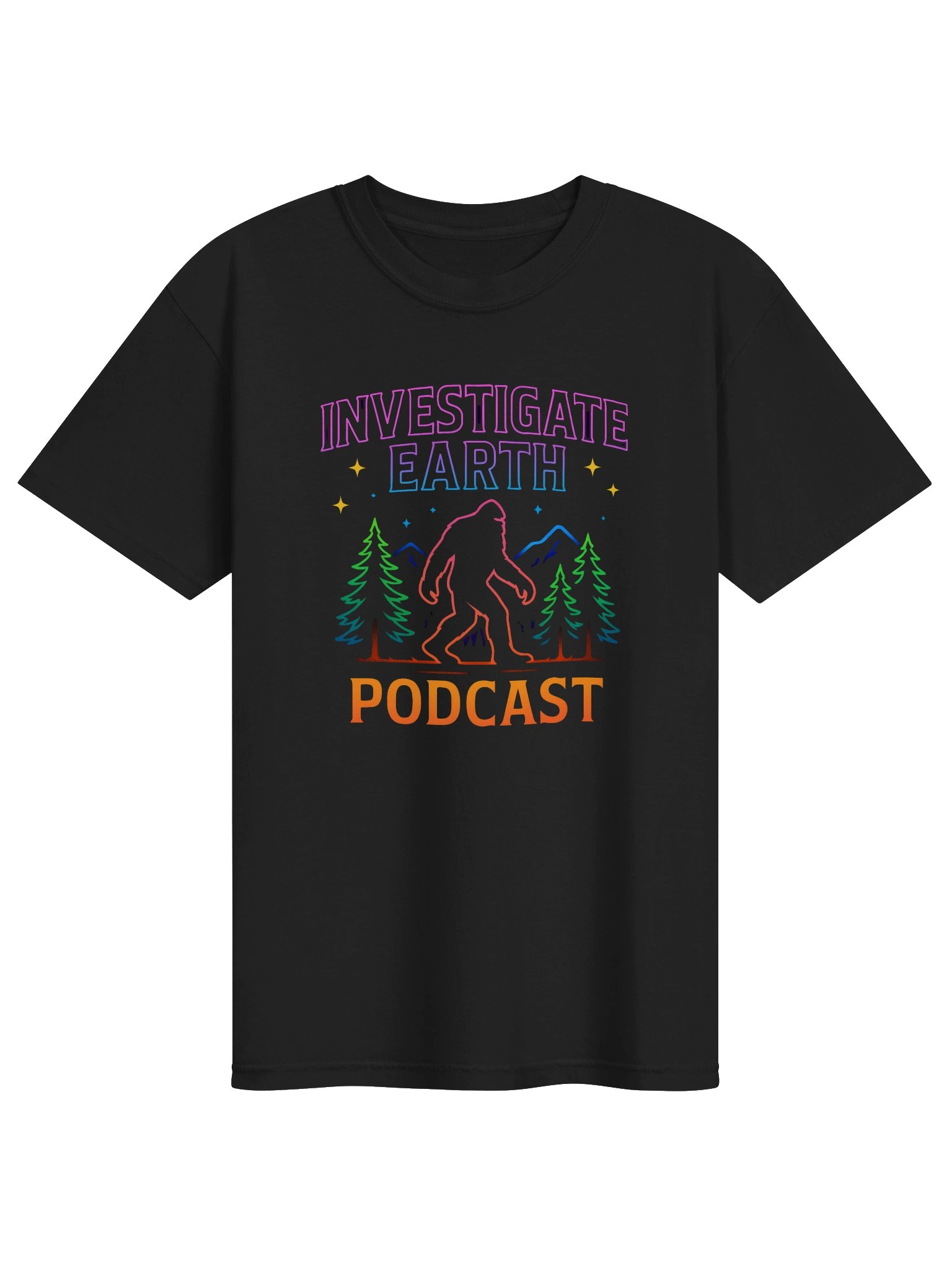 Neon Bigfoot Forest T-Shirt product image (1)