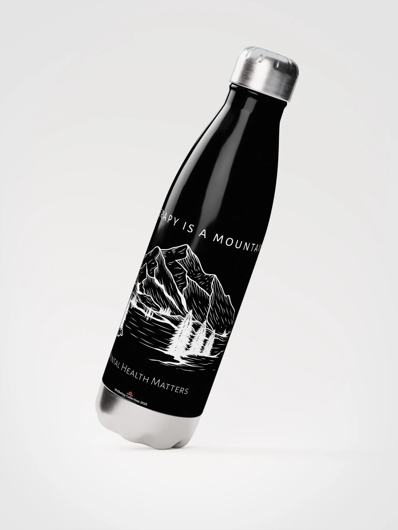 My Therapy is a mountain - Water Bottle product image (2)