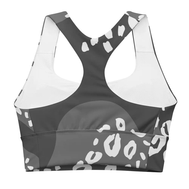 Grey Splotch All-Over Sports Bra product image (2)