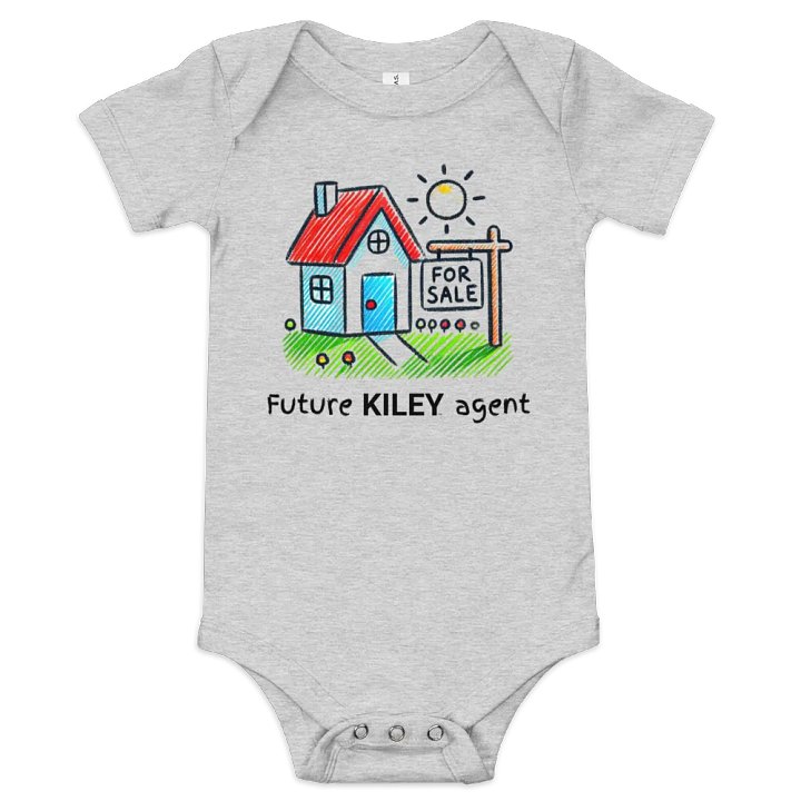 Gray Future Agent Baby Onesie product image (2)