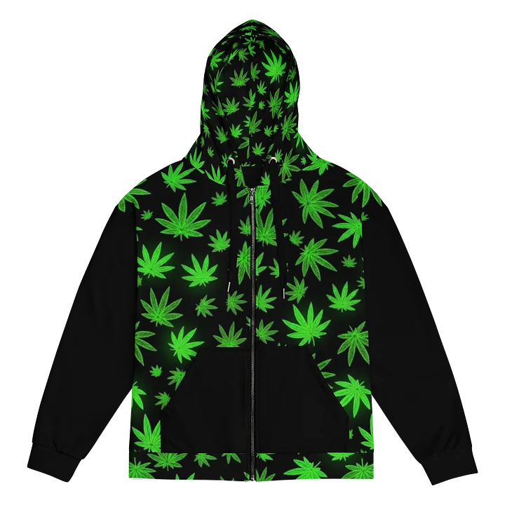 NEON GREEN POTFATHER zip up product image (1)