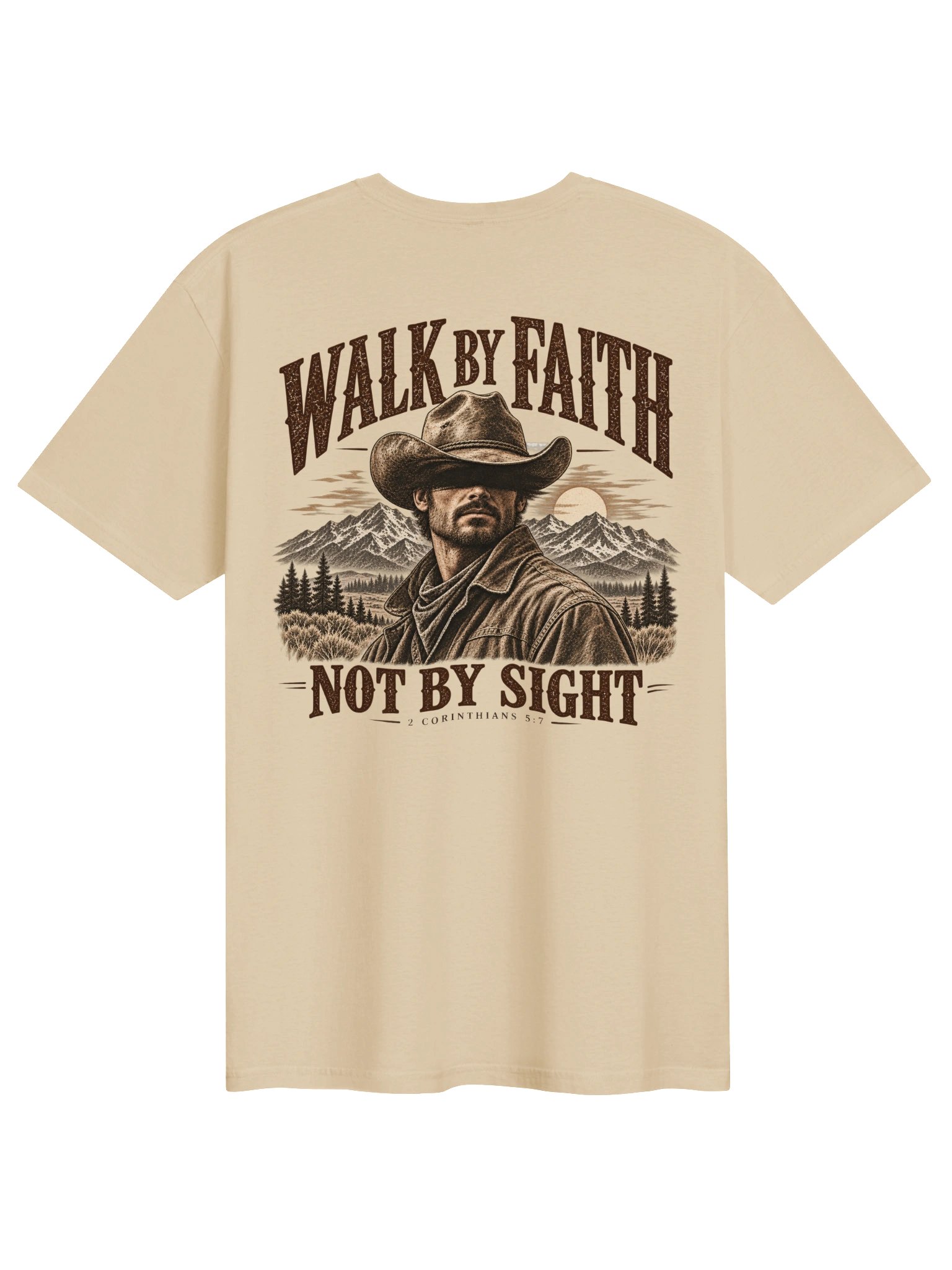 Walk By Faith, Not By Sight Unisex Western Tee product image (2)