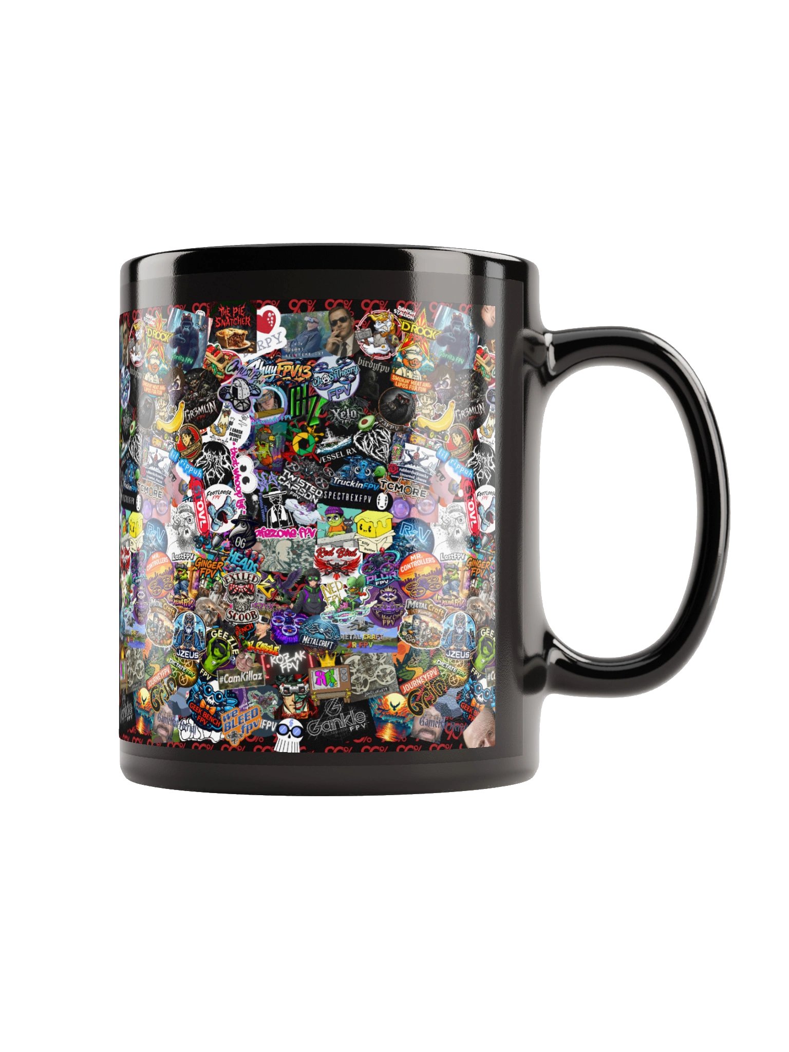 2026 Sticker Bomb Mug (Black) product image (1)