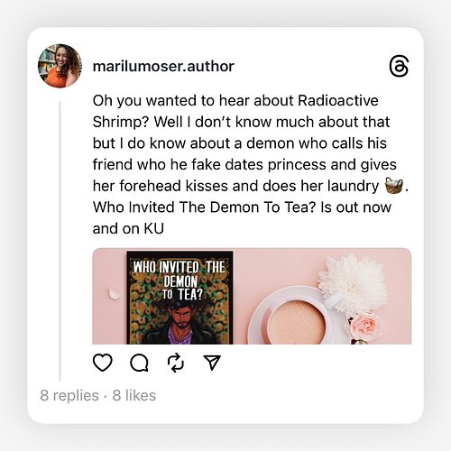 Radio Active shrimp is tending on threads but I don’t have much to say on that topic. Instead can I interest you in an almost...