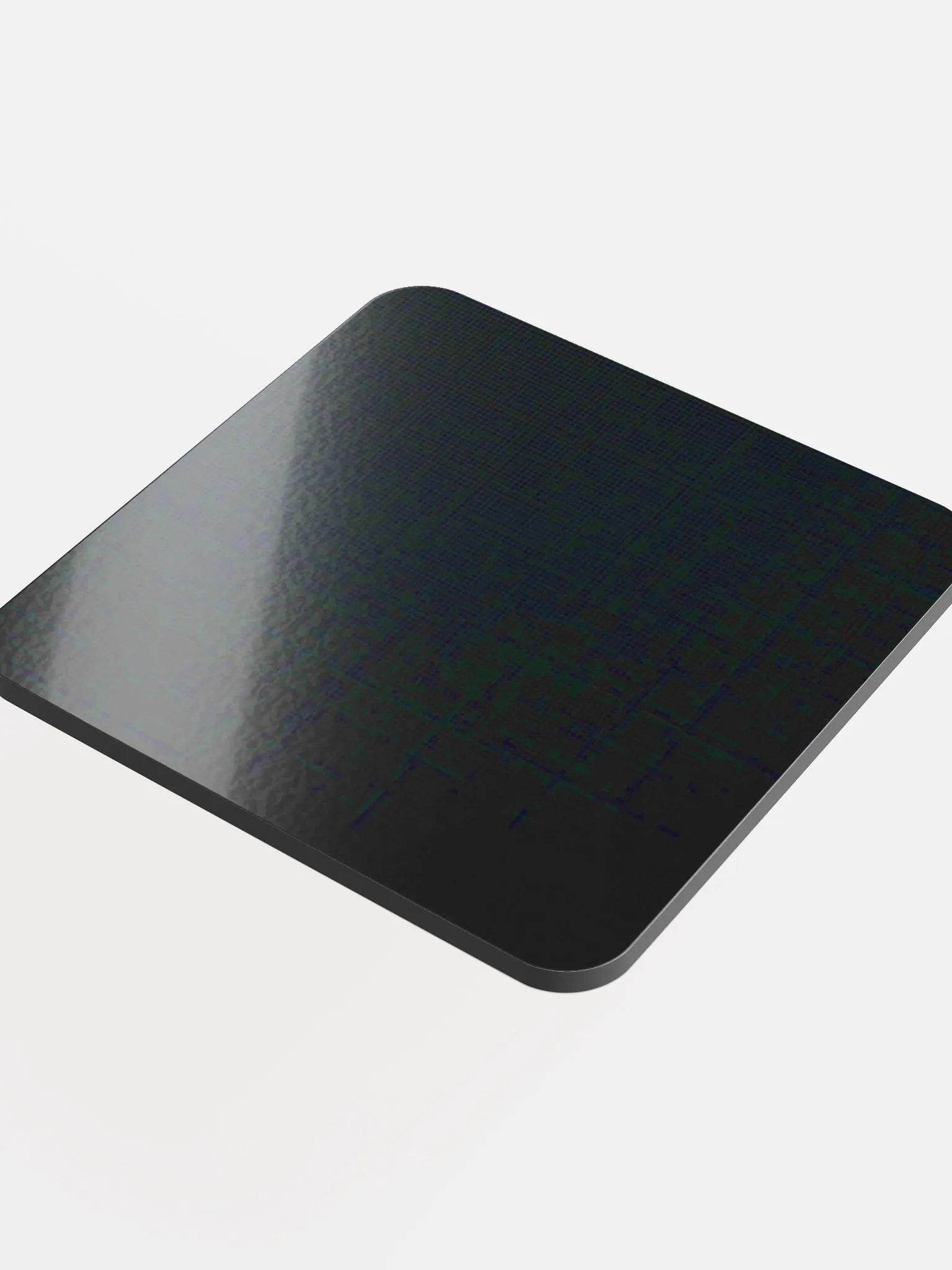 Black glossed Cork Coaster product image (4)