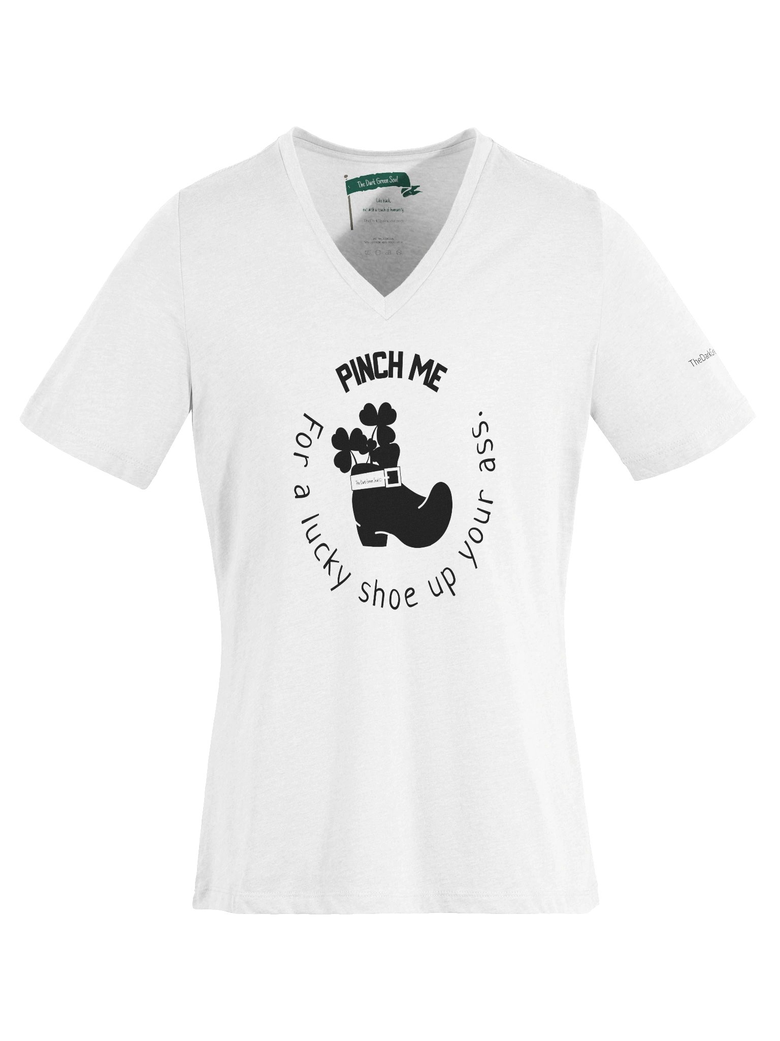 Lucky Shoe Black - Women's V-Neck Tee product image (1)
