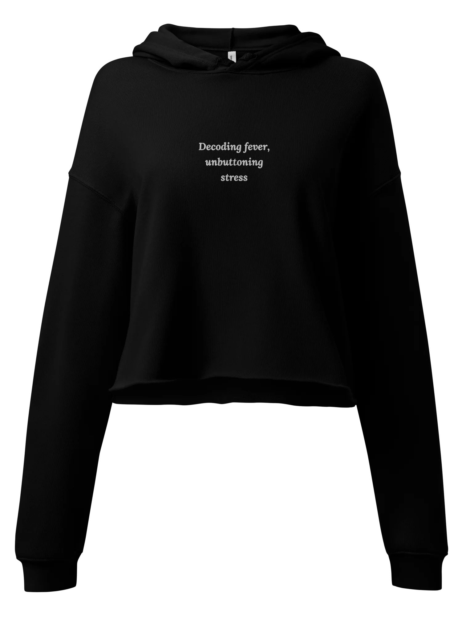 "Decoding Fever" — Women's Cropped Hoodie product image (3)