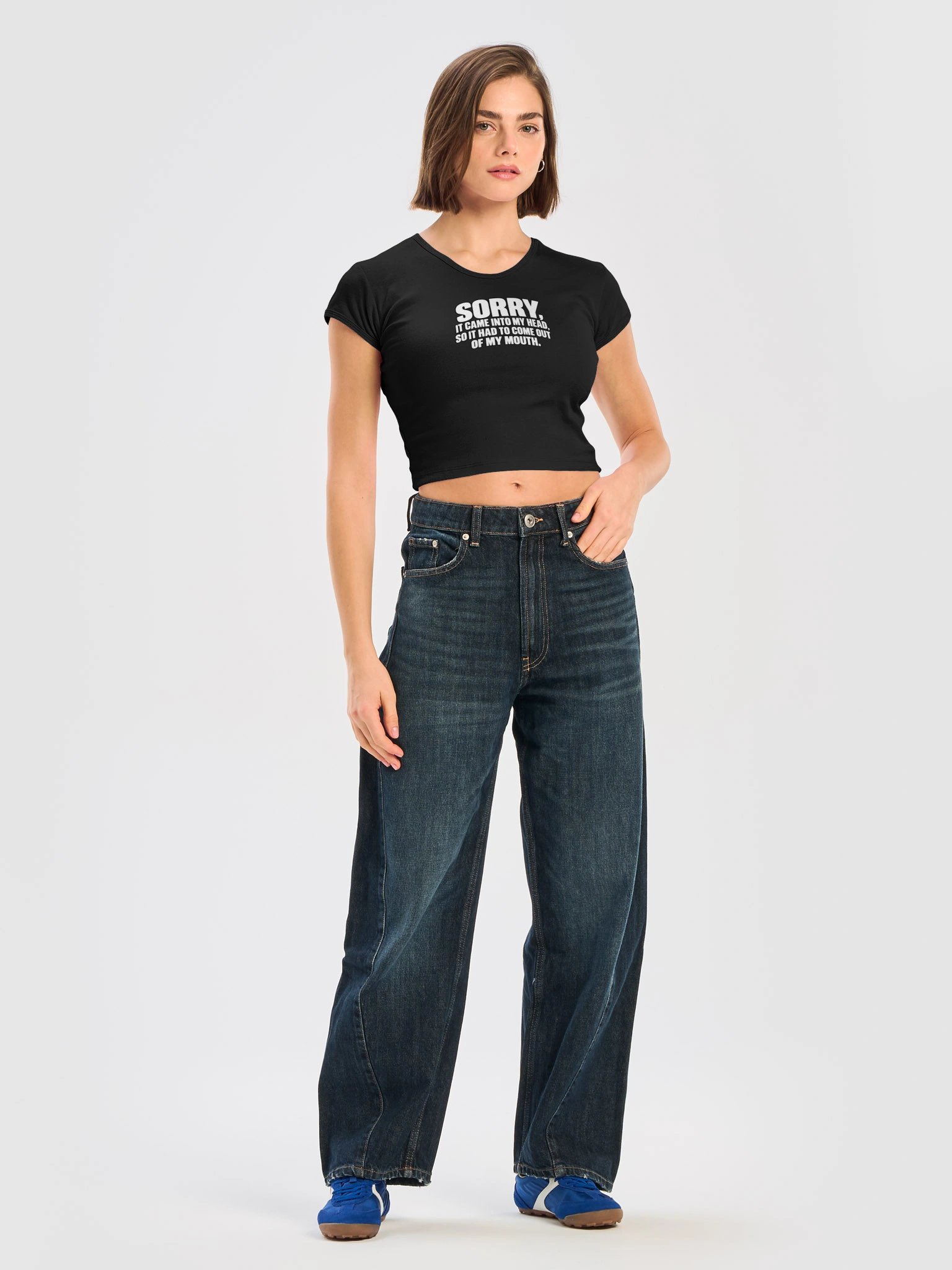 'Sorry it came Into my head" Crop Tee product image (5)