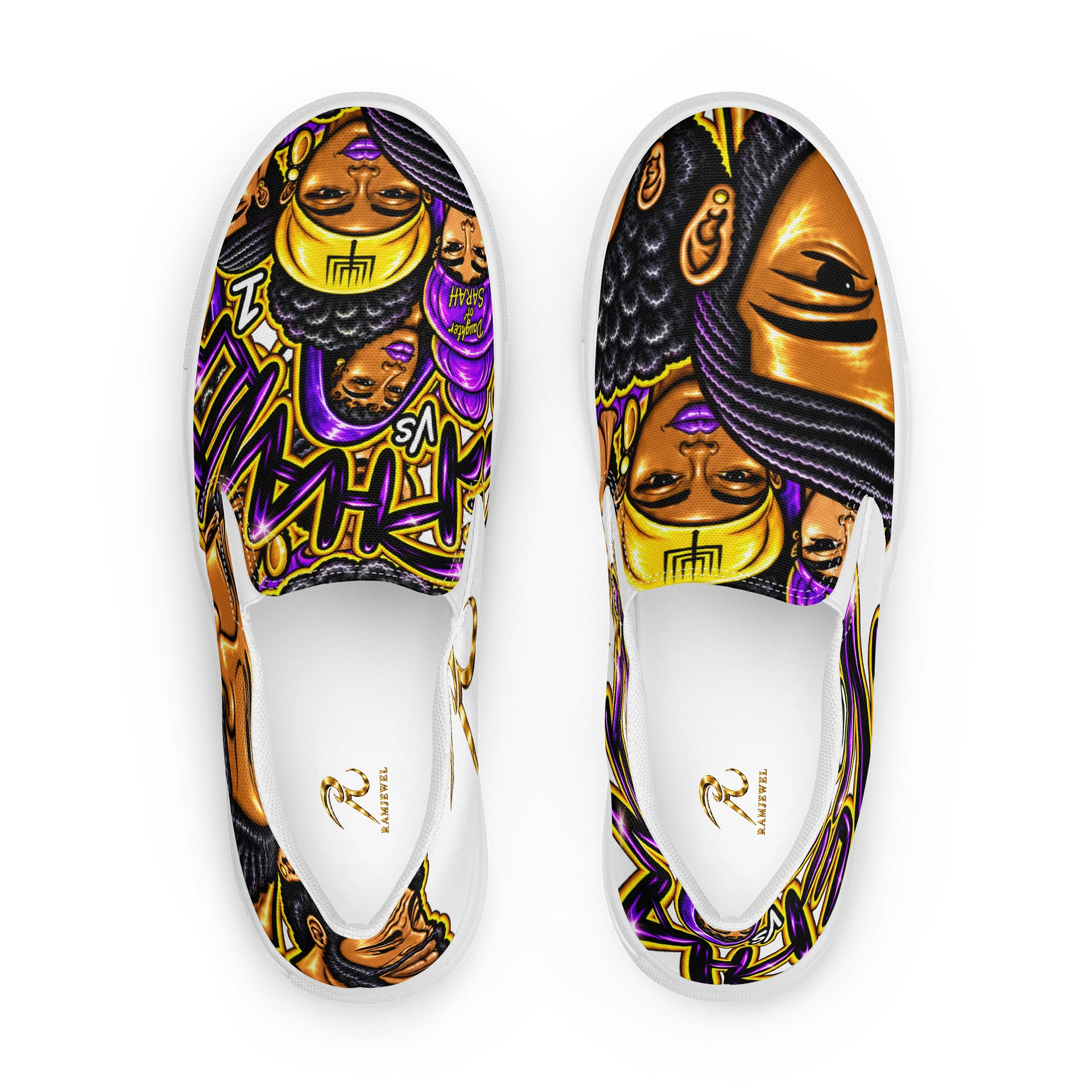 Zephaniah 2 vs 1 Art Slip-On Canvas Shoes product image (1)