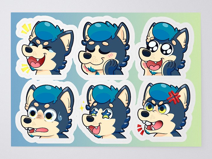 GalexShiba Emote Sticker Pack 3 product image (1)