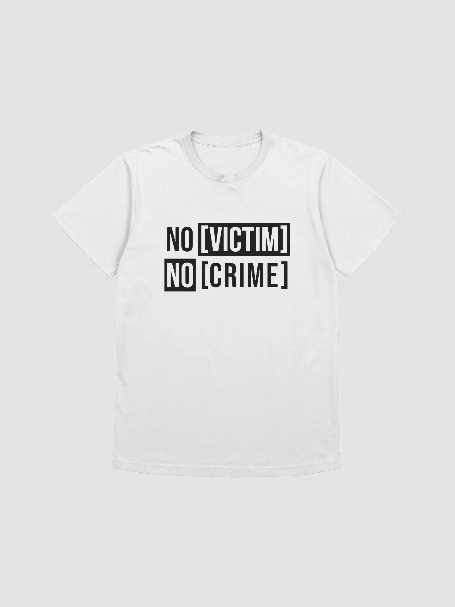 No Victim No Crime V2 Black Design Next Level Tee product image (3)