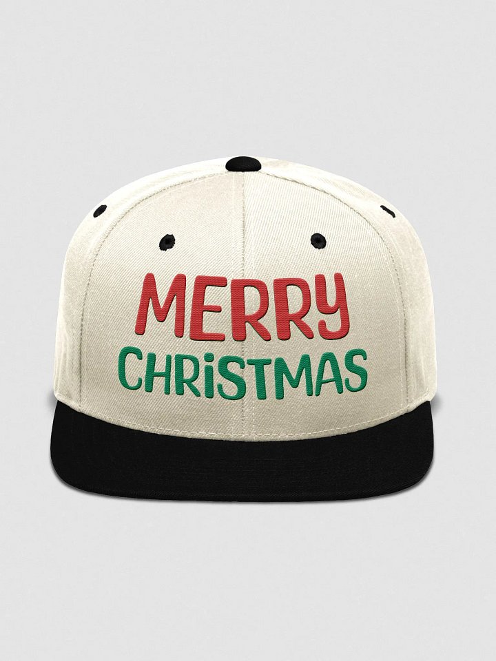 Embroidery Festive Merry Christmas Snapback Cap product image (36)