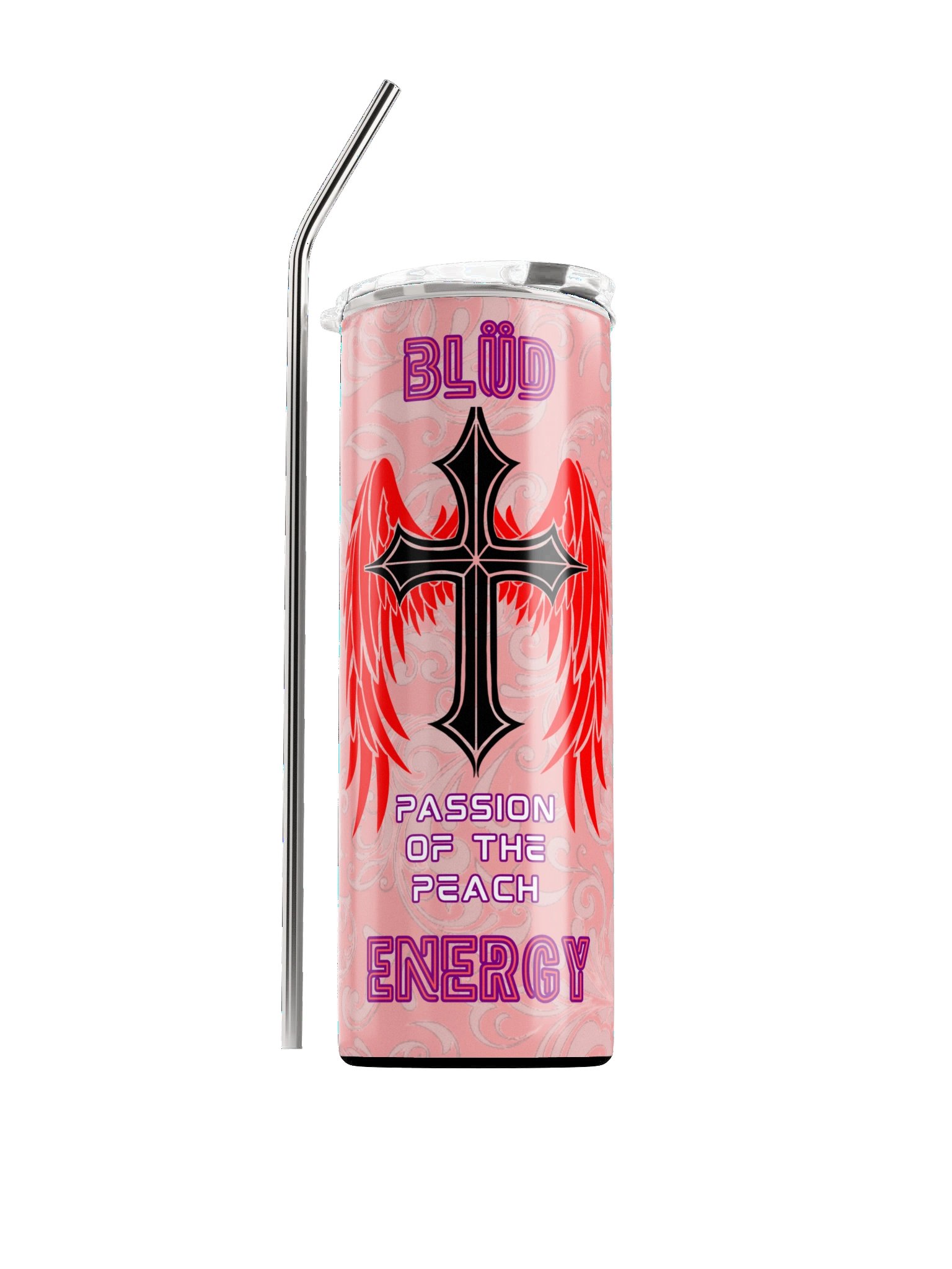 Blüd Energy Passion of the Peach steel tumbler product image (1)