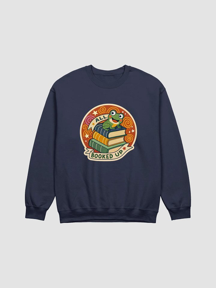 Froggy Bookworm Crewneck Sweatshirt product image (1)