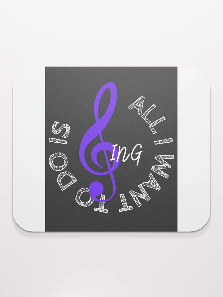 Melodic Muse Mouse Pad – Music-Themed Desk Accessory with Treble Clef Design product image (1)