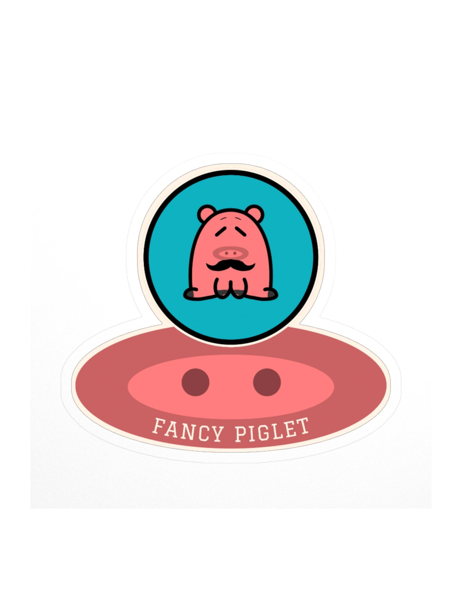 Fancy Piglet Snout Sticker product image (3)