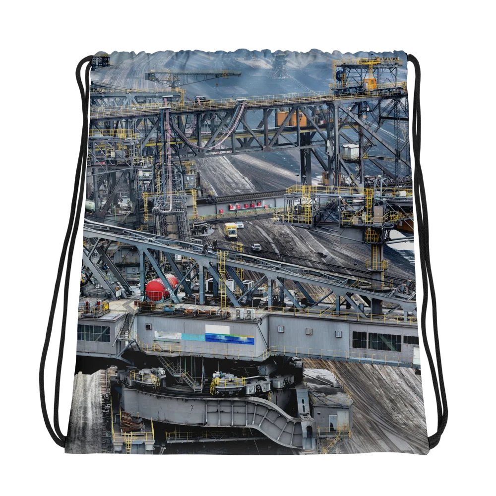 Drawstring bag - Brown coal mining conveyors bridge product image (1)