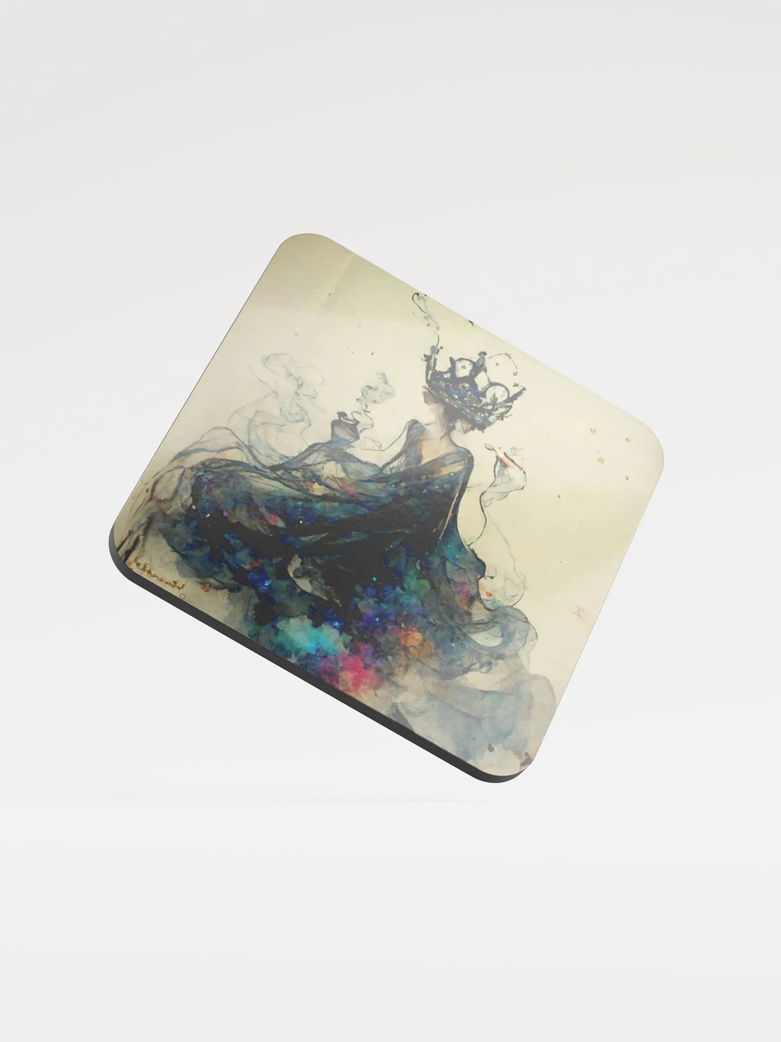 Ethereal Crown Cork Coaster product image (1)