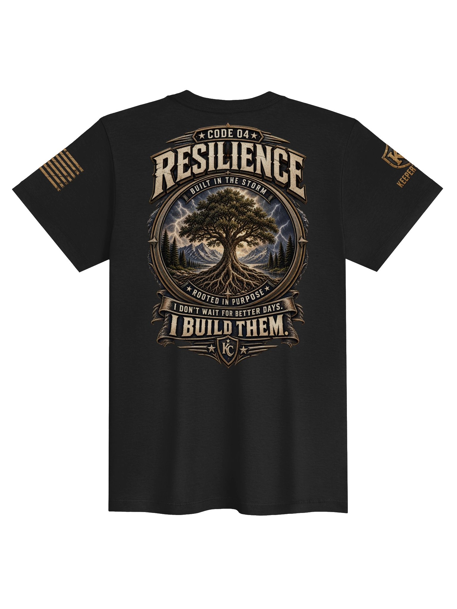Women’s Resilience Deep Roots Patriotic Graphic T-Shirt product image (3)