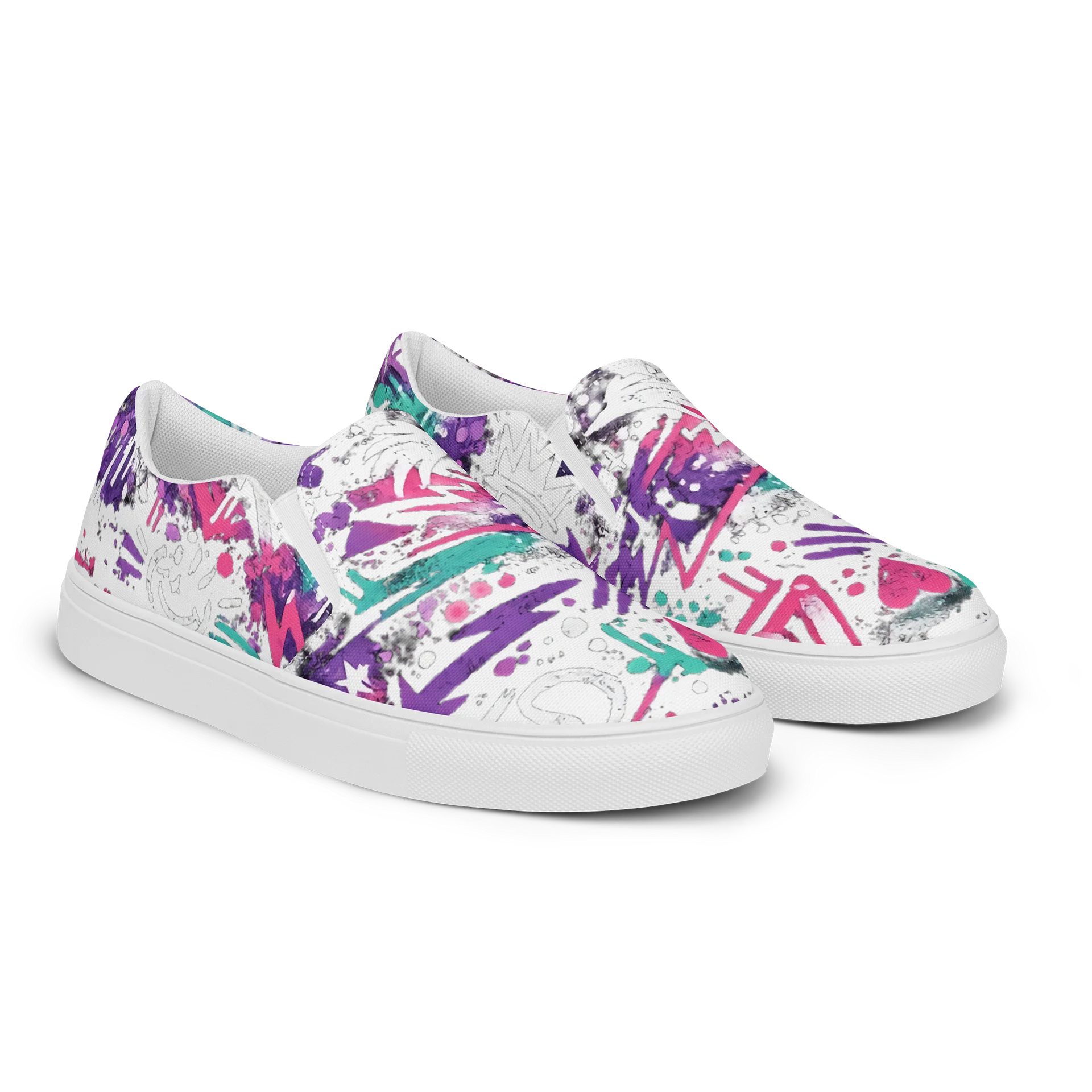 Fearless Vibe Graffiti Slip-On Canvas Shoes product image (2)