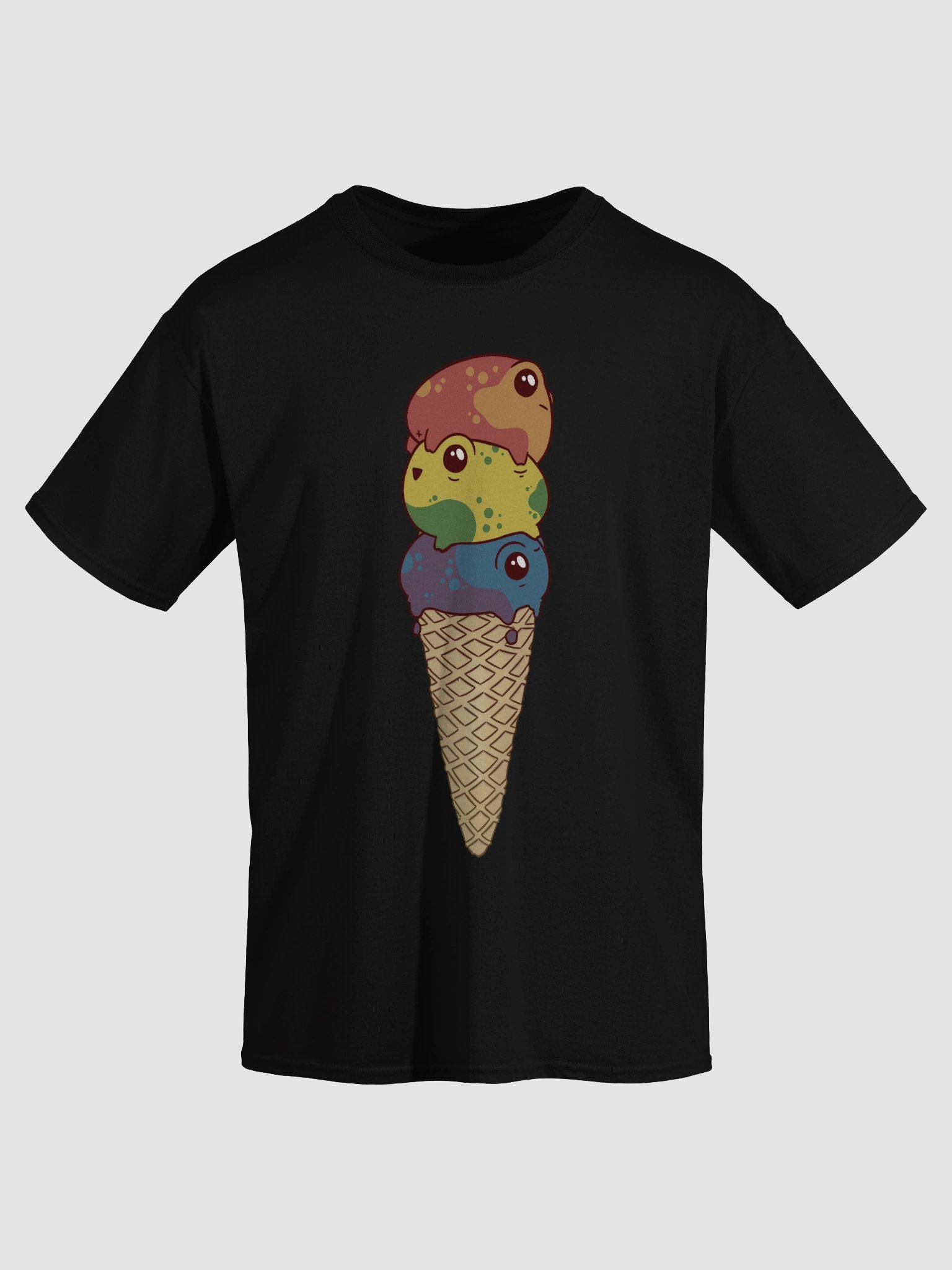 t-shirt : pride-cone rainbow-muted product image (2)