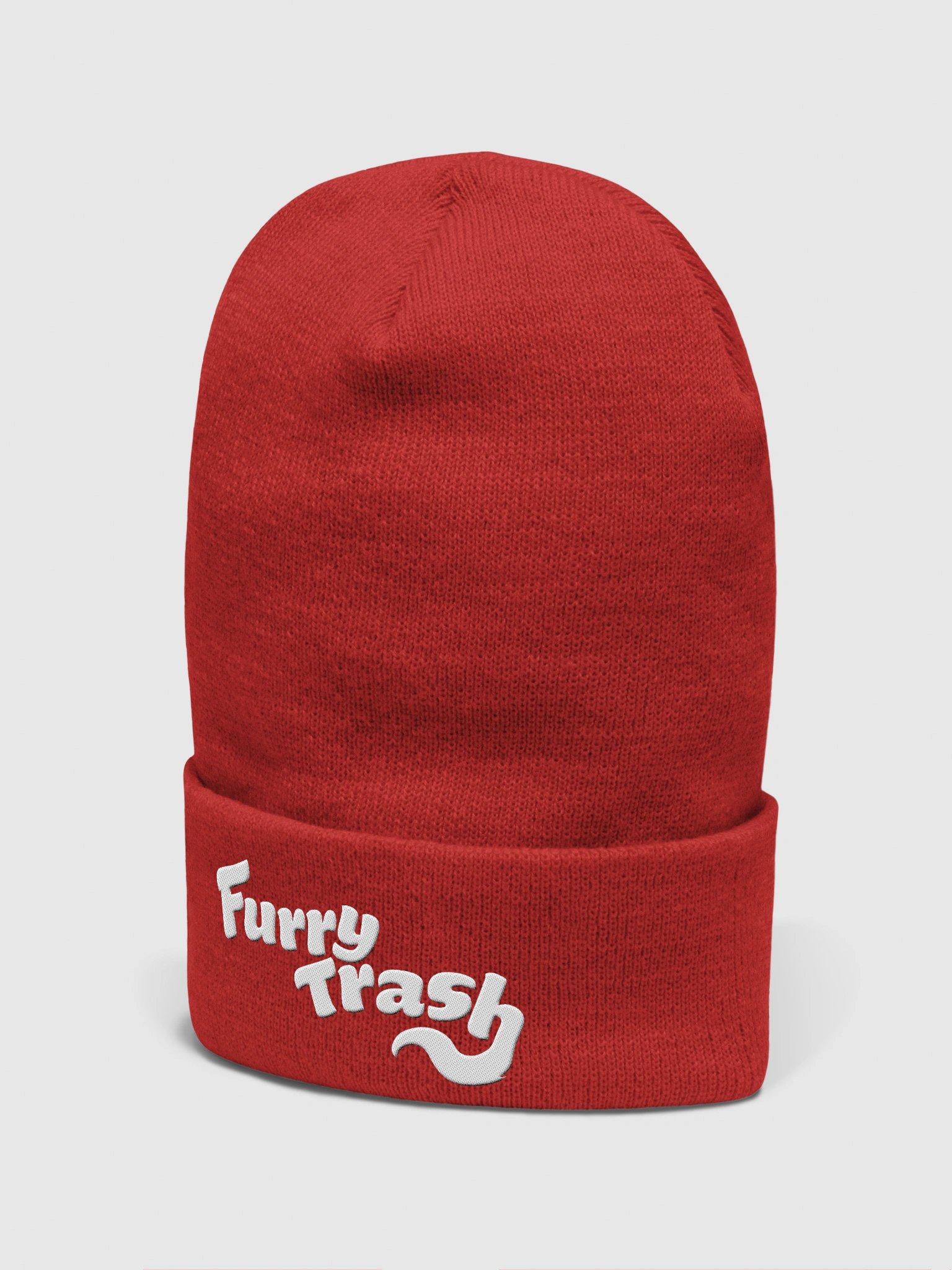 Furry Trash Embroidered Beanie - Bubble Logo product image (16)