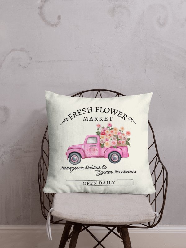 FRESH FLOWER MARKET PILLOW WITH FILLING product image (2)