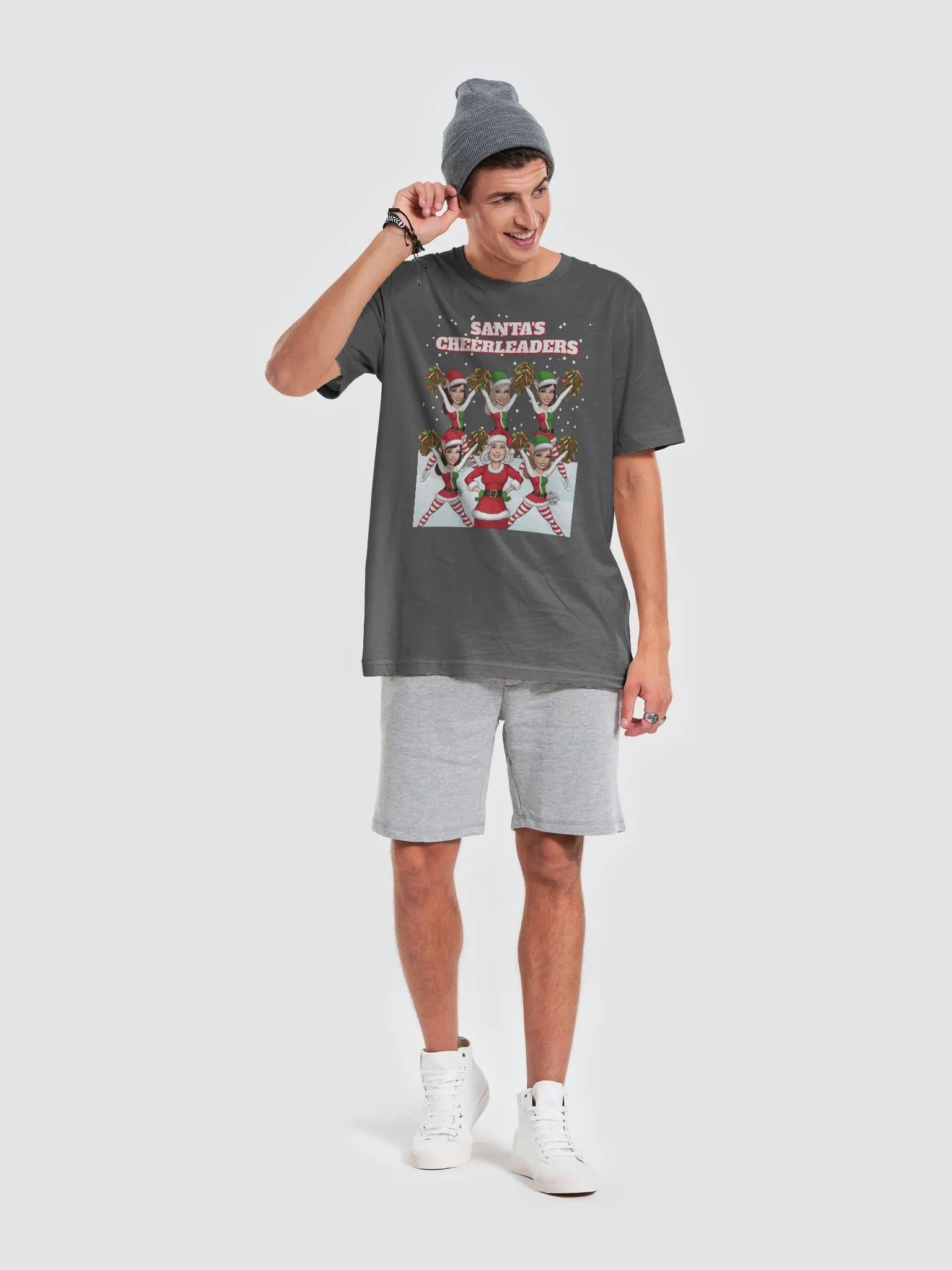 Santa's Cheerleaders Elves Squad T-shirt product image (37)