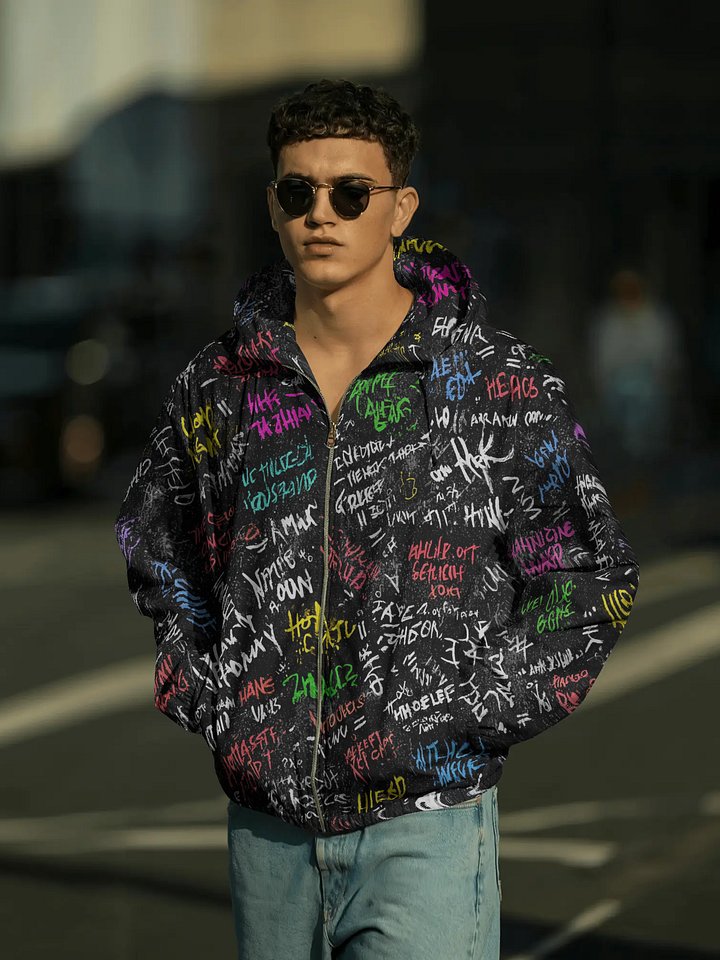 PSYCHO – Thought Loop – All-Over Windbreaker product image (1)