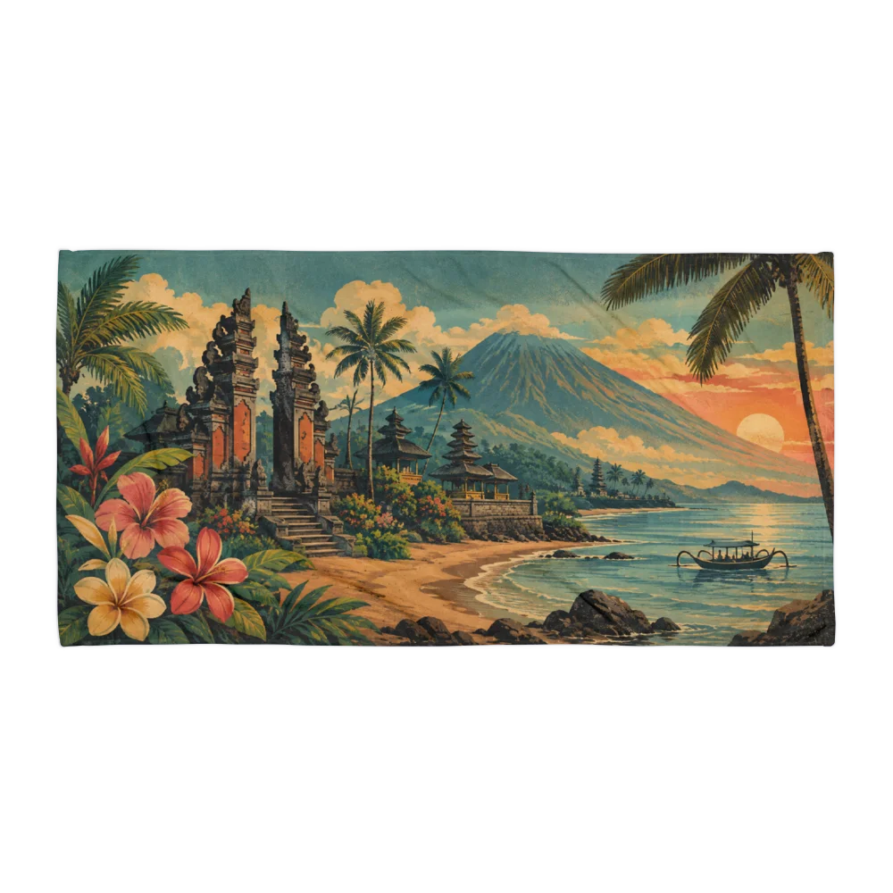 Bali Golden Hour Beach Towel product image (2)