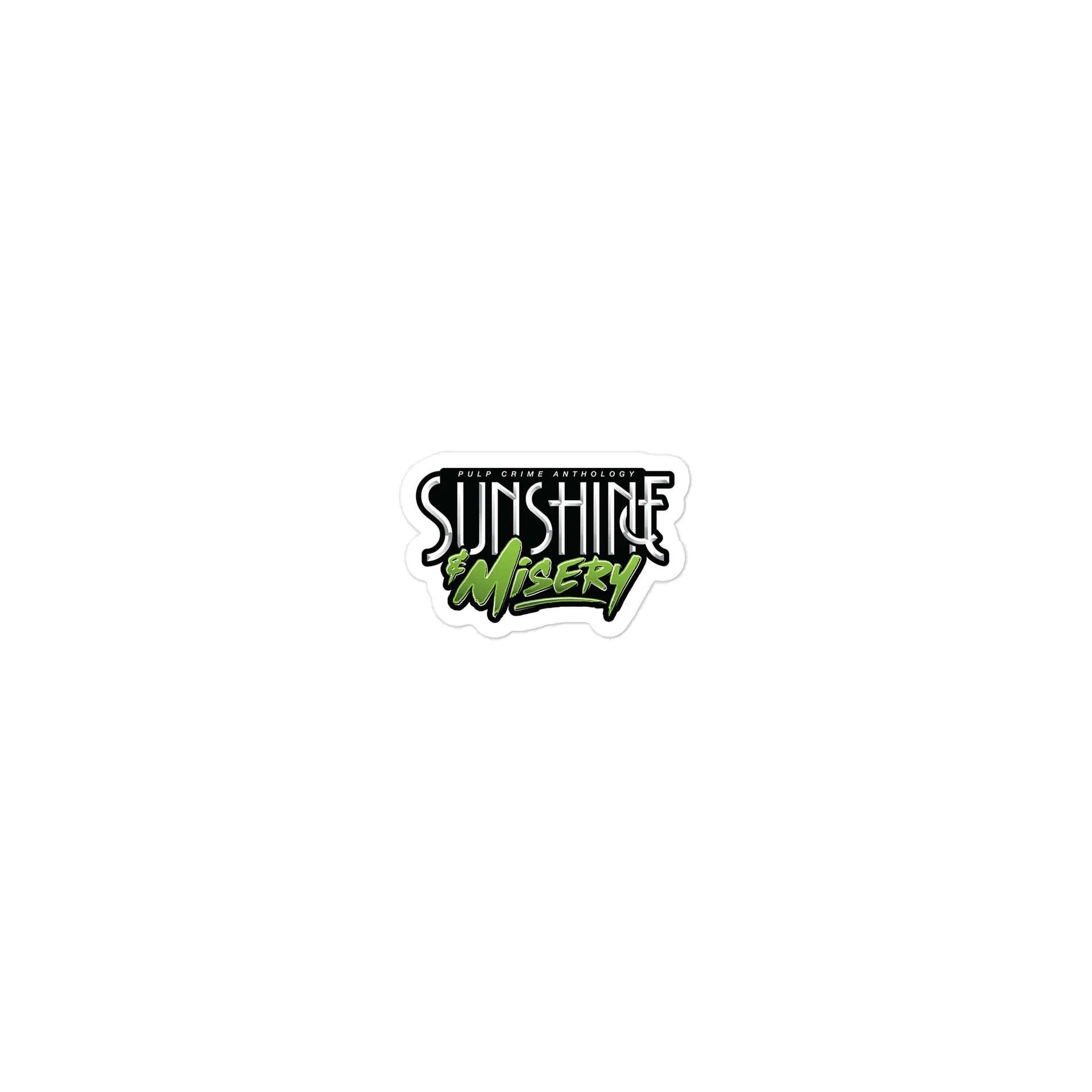 Sunshine & Misery Green Die-Cut Stickers product image (1)