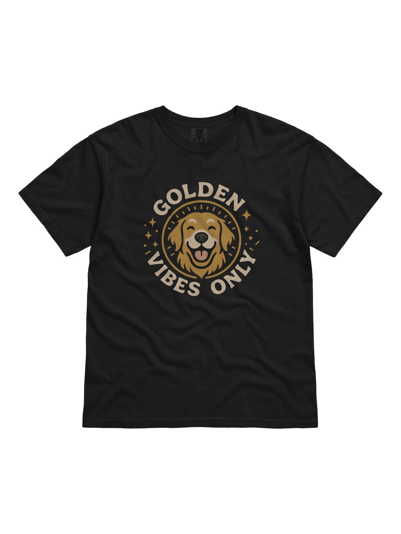 Golden Vibes Only Golden Retriever T-Shirt product image (1)