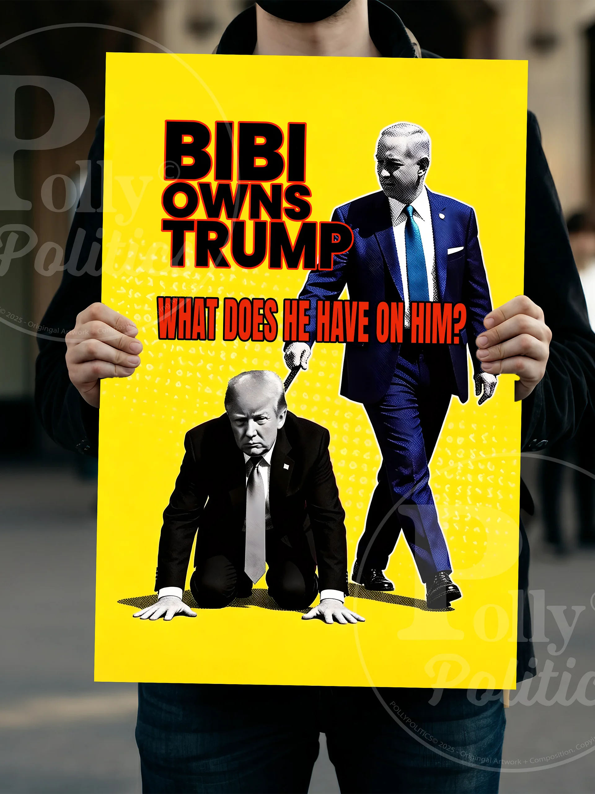 Bibi Owns Trump Protest Sign product image (5)