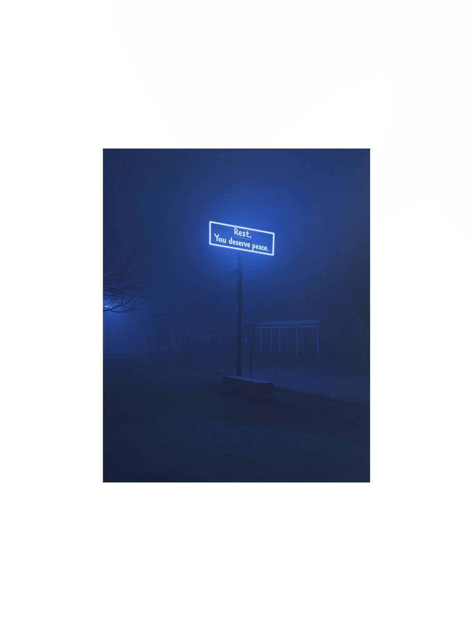 "Rest, you deserve peace" Matte Poster product image (1)