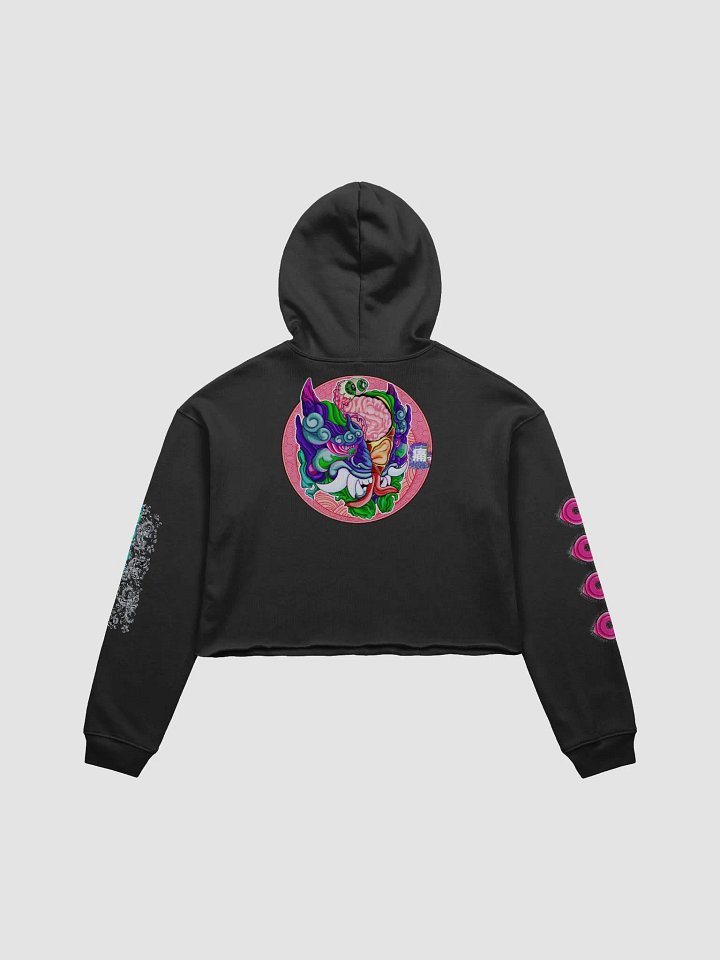 Yokai Migraine: Bella Fleece Crop Hoodie product image (2)