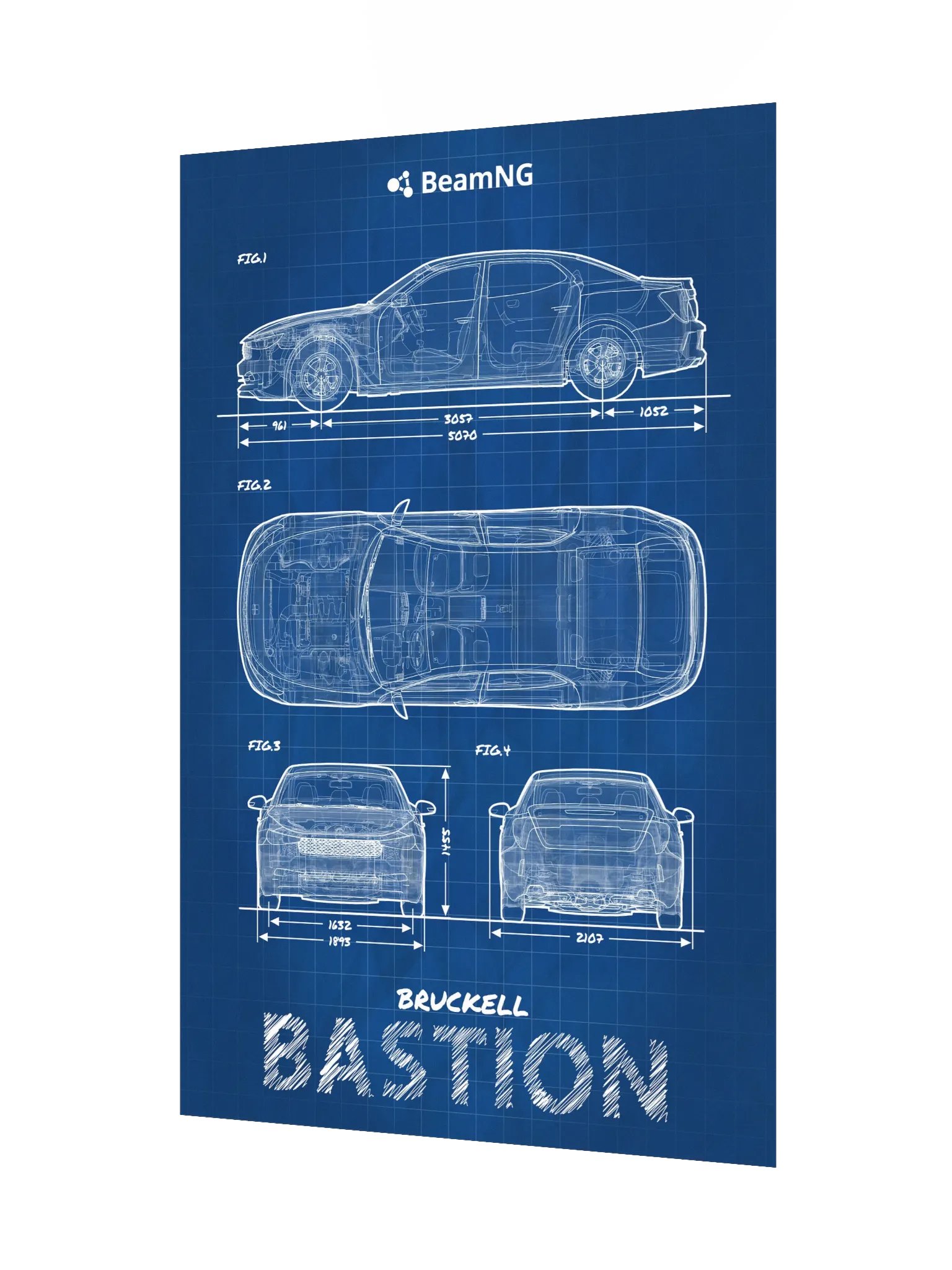 Bruckell Bastion Blueprint Poster product image (3)