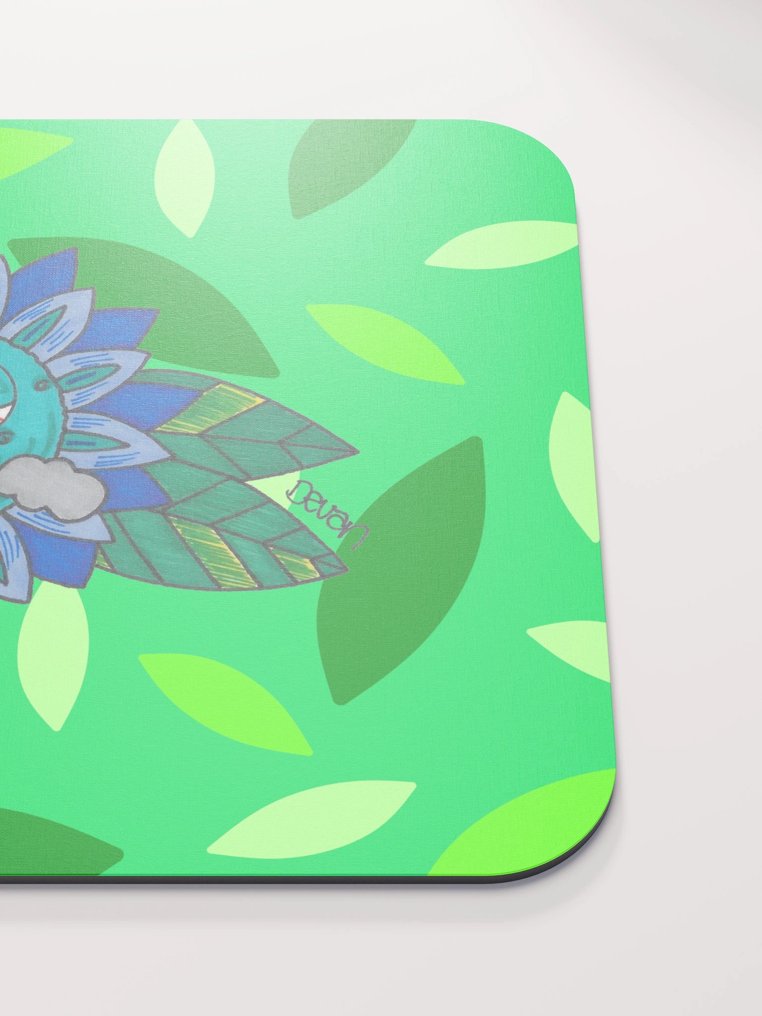 Blue Stoner Flower Mousepad product image (5)