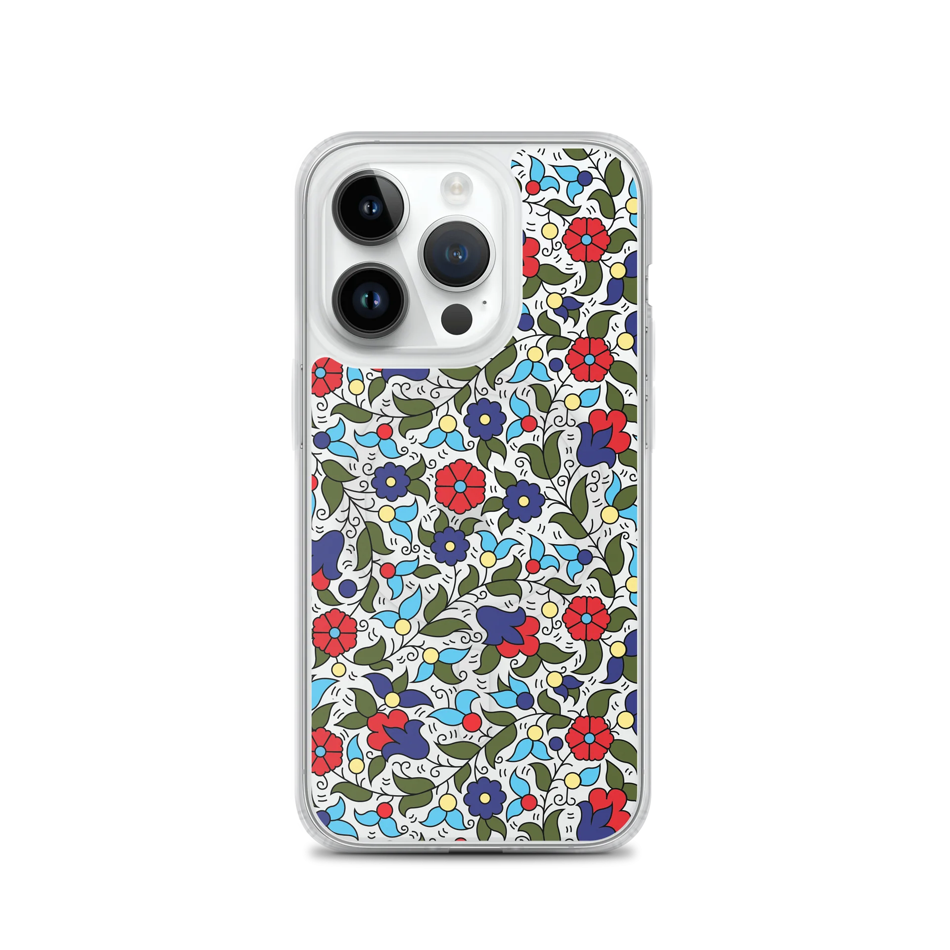 Khalili Ceramic Inspired Floral Clear iPhone Case product image (3)