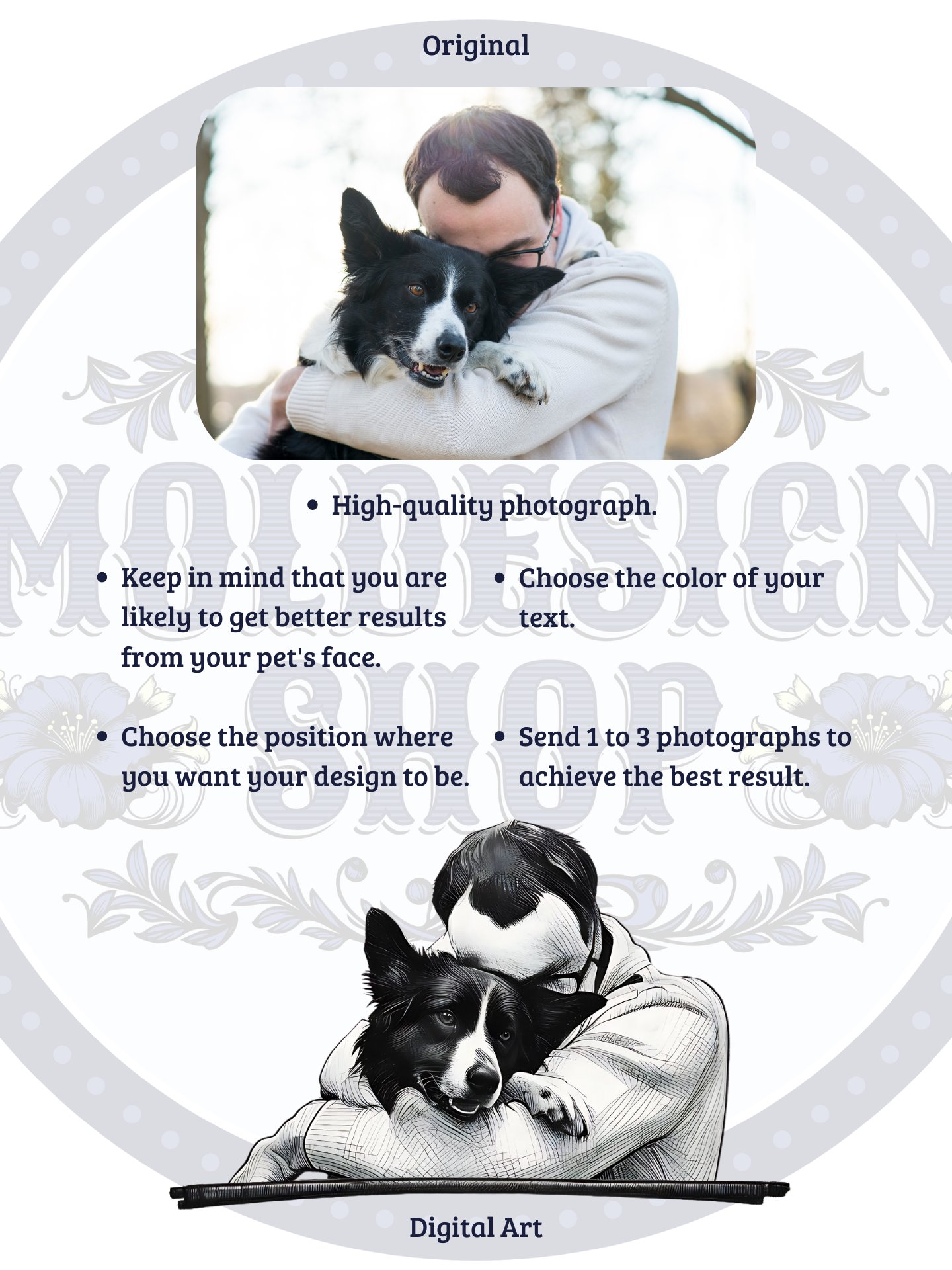 YOUR DOG! / T-SHIRT WITH PERSONALIZED NAME II product image (4)
