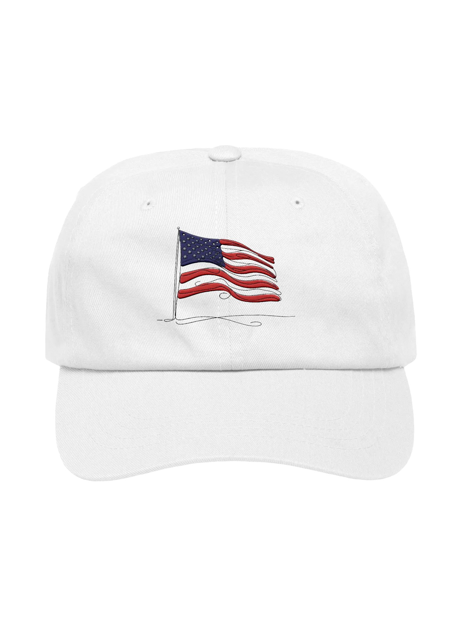 USA Flag Line Art Hat product image (9)