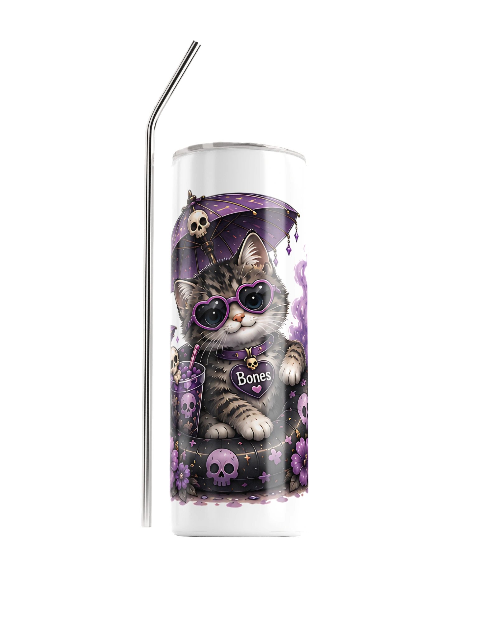 ''Bone the Summer Cat'' Stainless Steel Tumbler product image (1)
