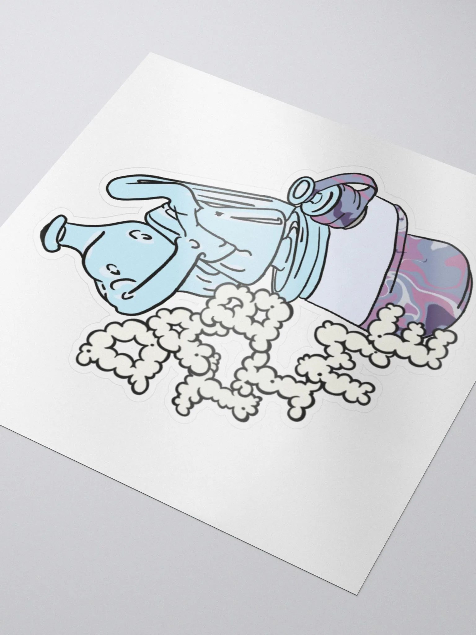 Dab Time Lucid Lightning Puffco Peak Die Cut Sticker product image (5)