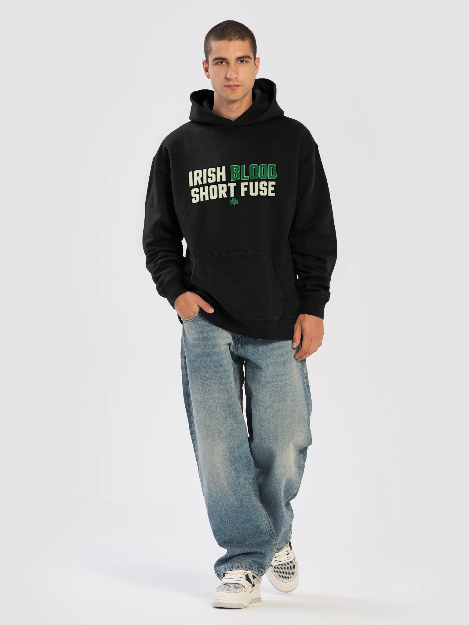 Irish Blood Short Fuse – Irish Pride - Unisex Hoodie product image (5)