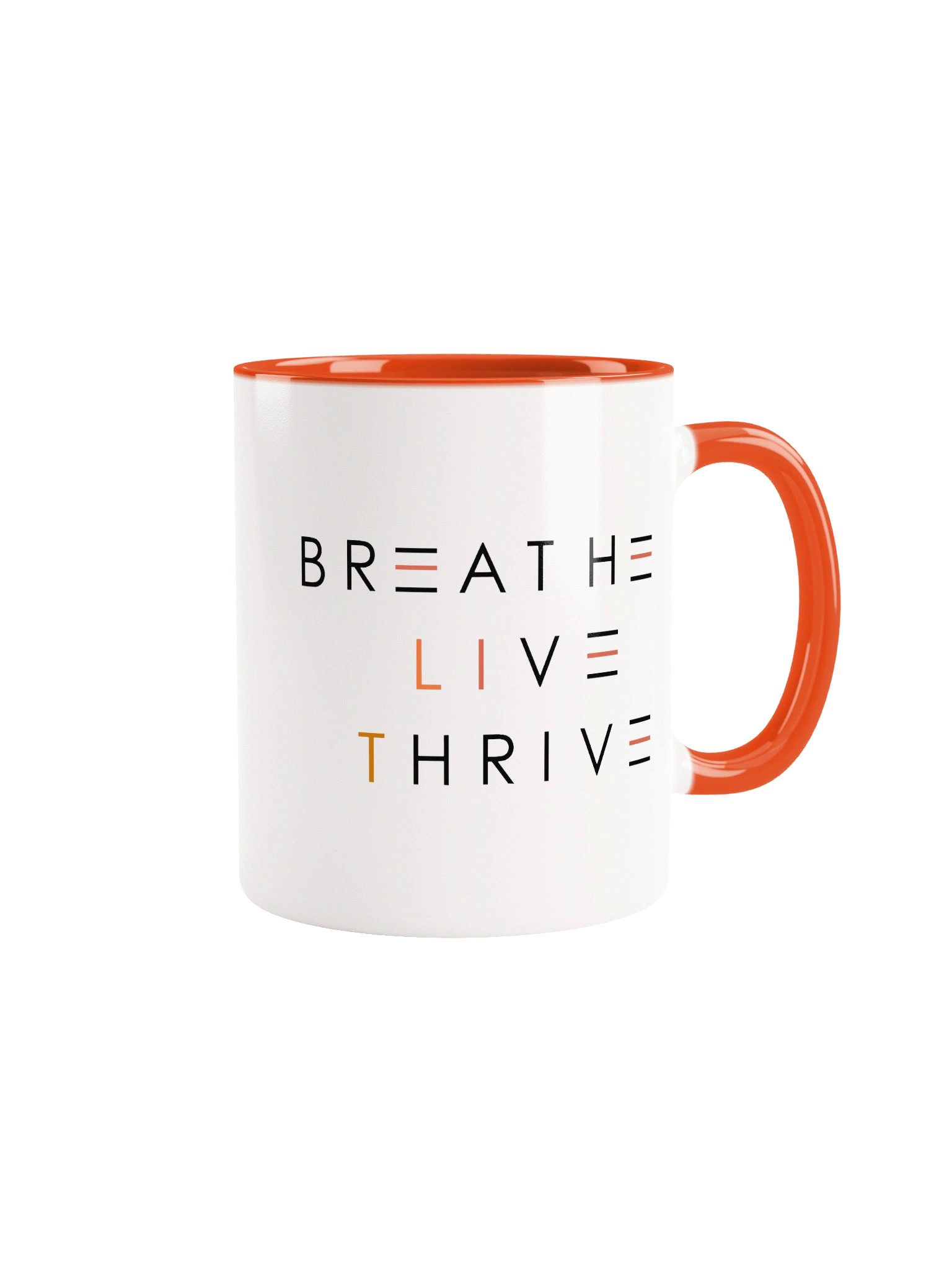 BREATHE. LIVE. THRIVE. 2-TONE MUG / Orange product image (6)