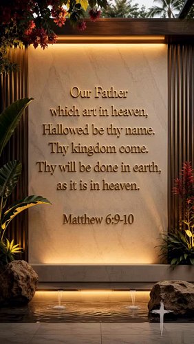Matthew 6:9-10 and more @beinspired.music 🤍

Our Father which art in heaven, Hallowed be thy name. Thy kingdom come. Thy will...