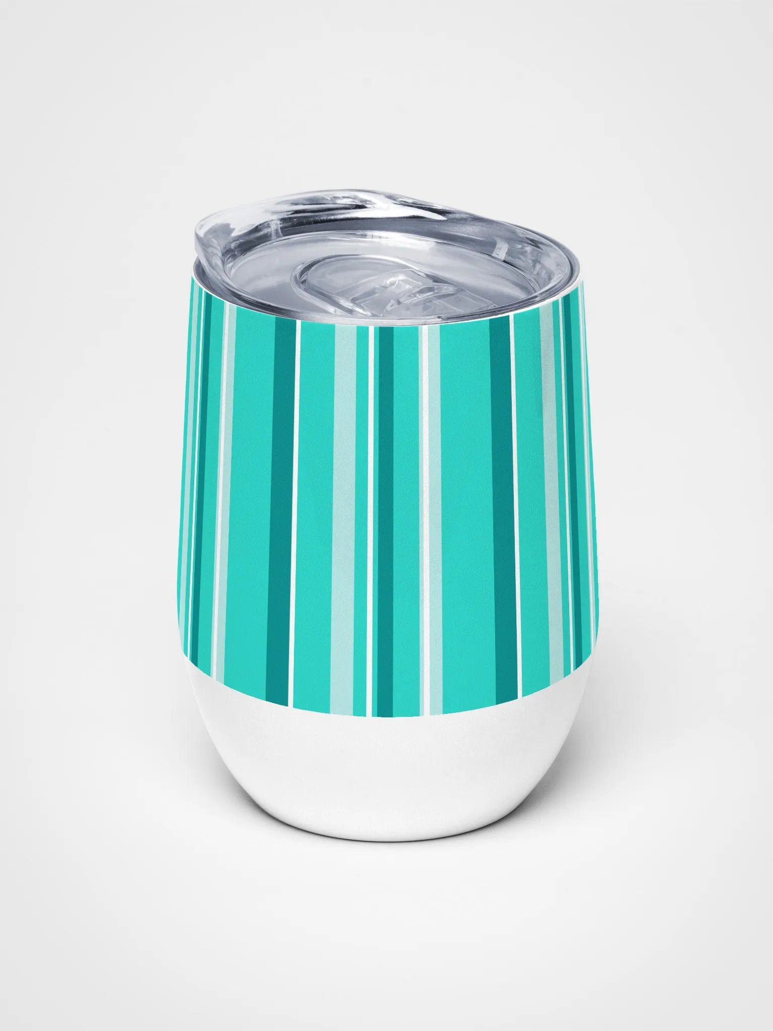 Party Time! Teal Stripe Wine Tumbler product image (6)