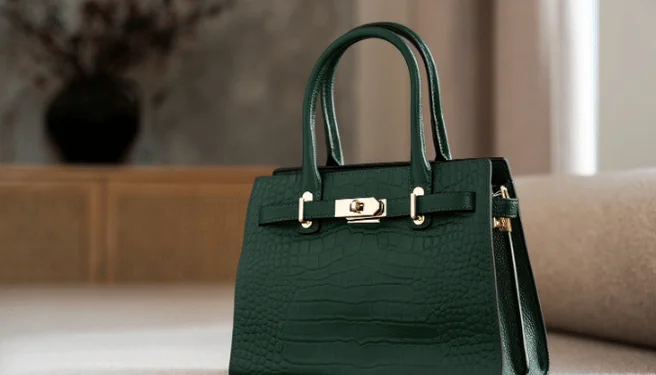 Large Green Designer Handbag product image (1)