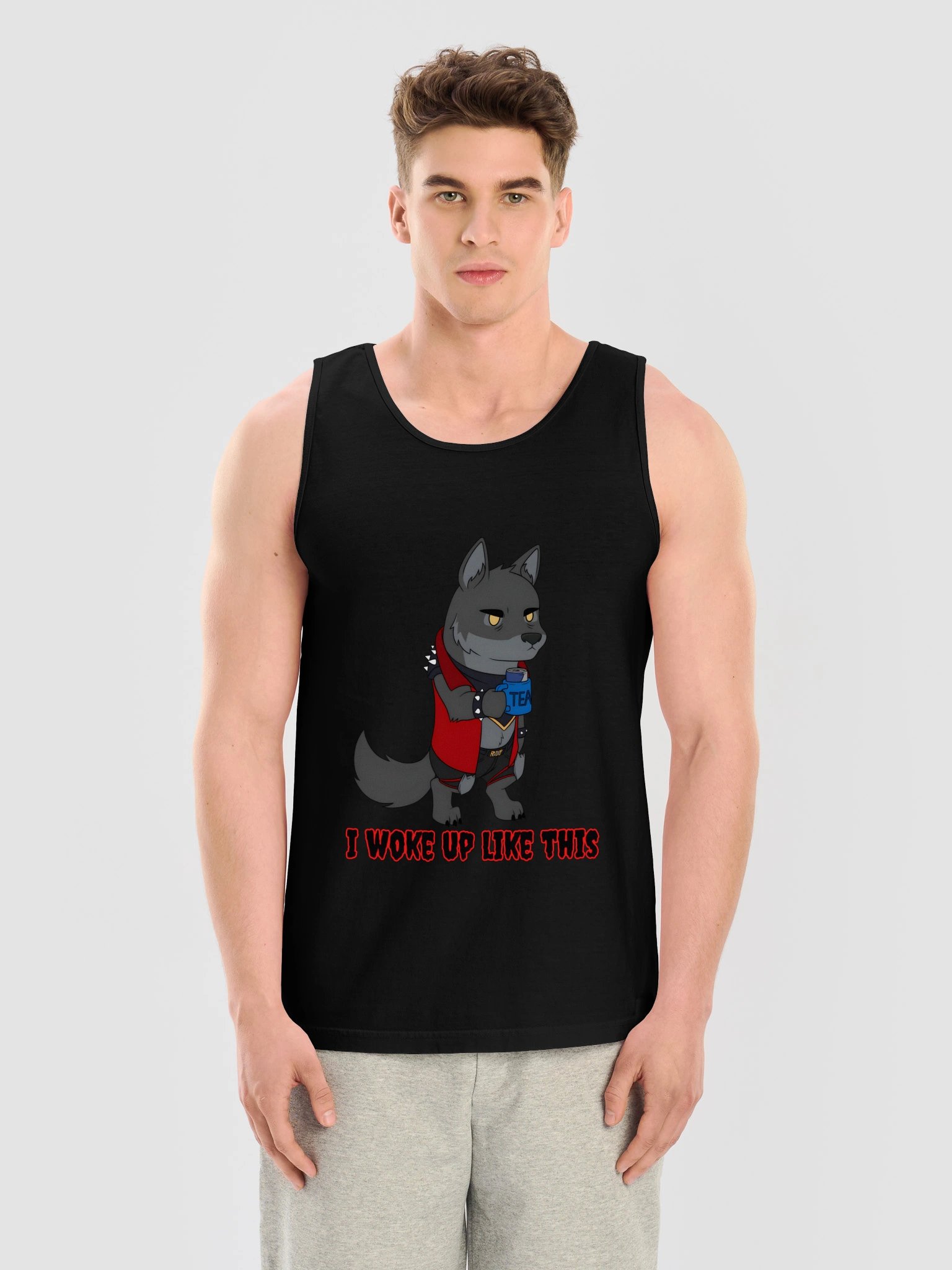 I woke up like this tank product image (3)