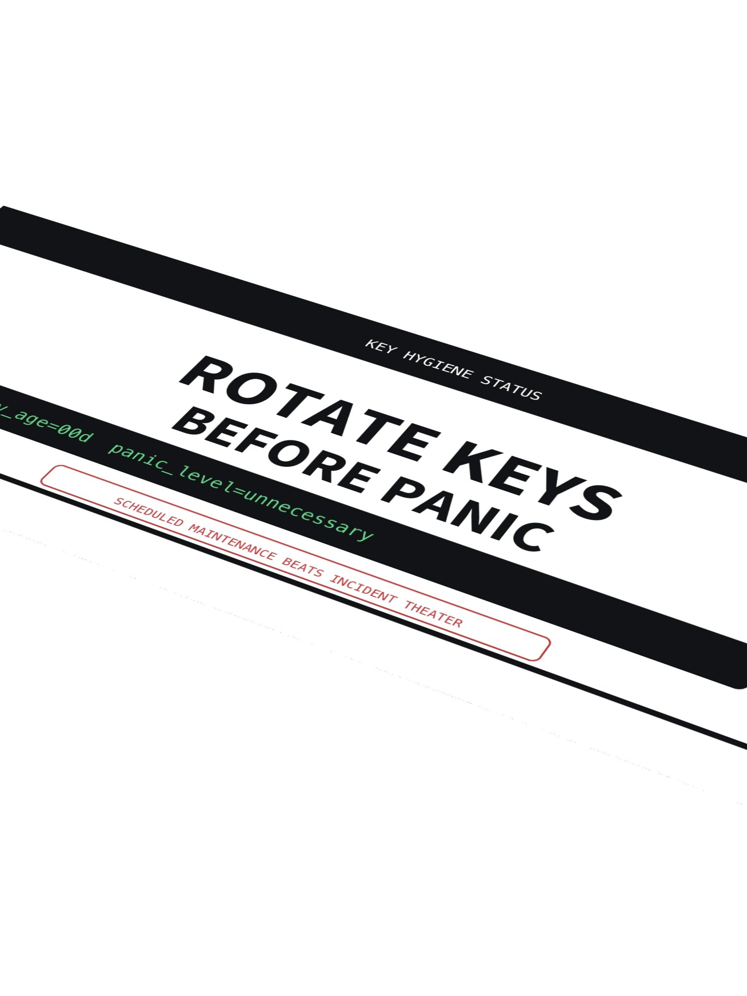 Rotate Keys Before Panic Sticker product image (4)